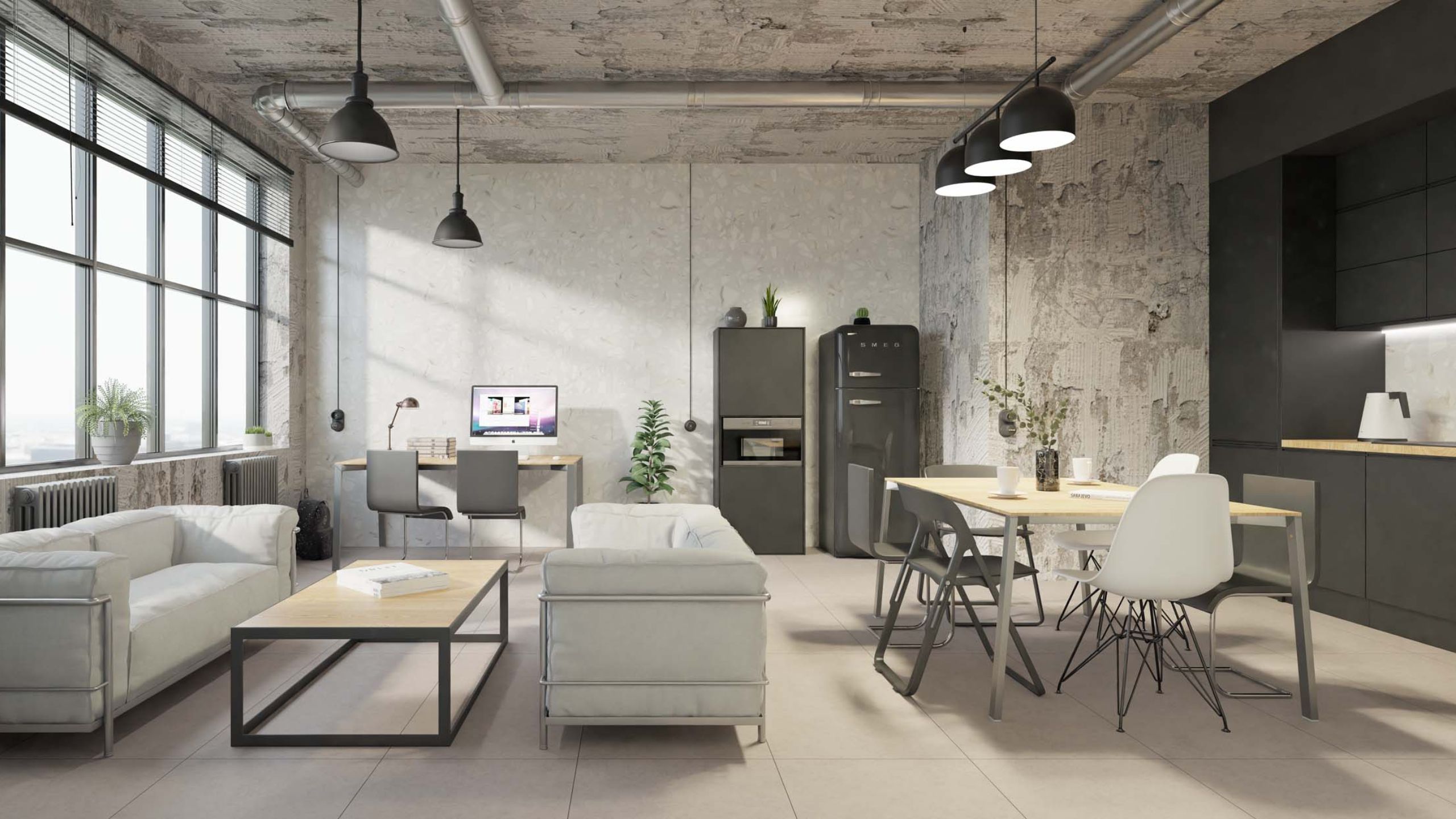 Индустриальный стиль в интерьере 💥 Как обустроить квартиру или дом в индустриальном дизайне?