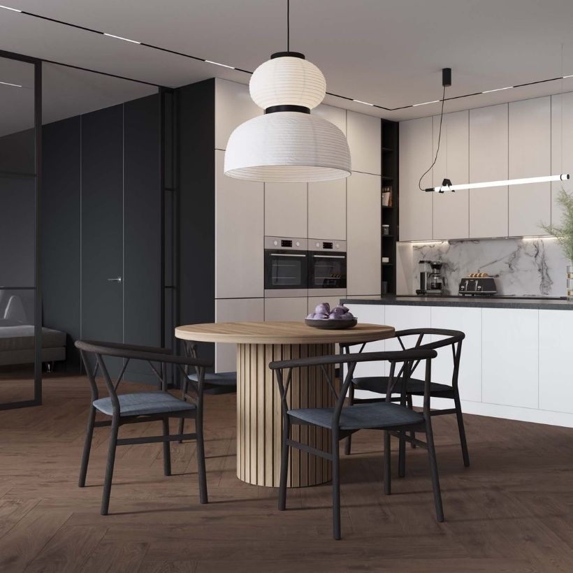 Применение керамогранита на кухне