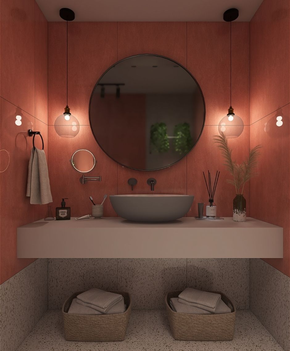 Проект ванной комнаты PINK
