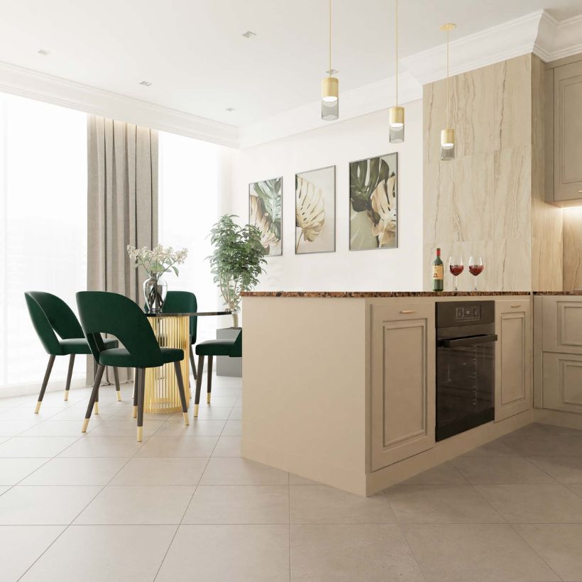 Кухня в американском стиле