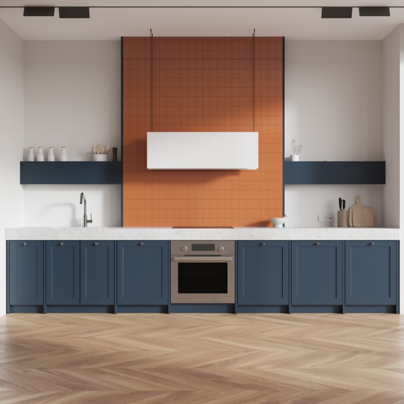 Синяя кухня в интерьере: сочетания цветов, стили и примеры дизайна