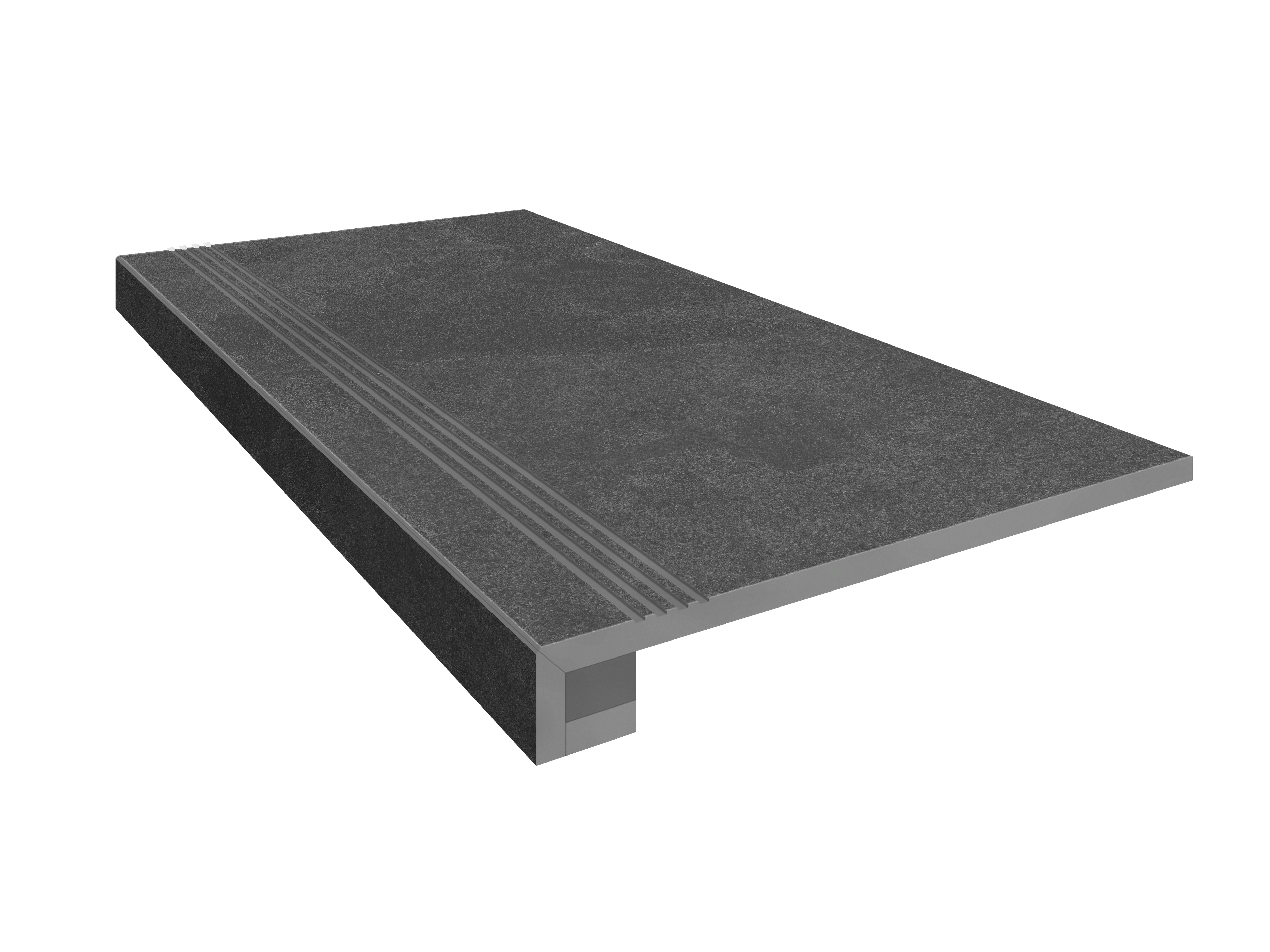 Плитка из керамогранита комплект (ступень te04 (33x120x9) непол. (прямоугол. бортик) без насечек + подступенок (14,5x120x9))