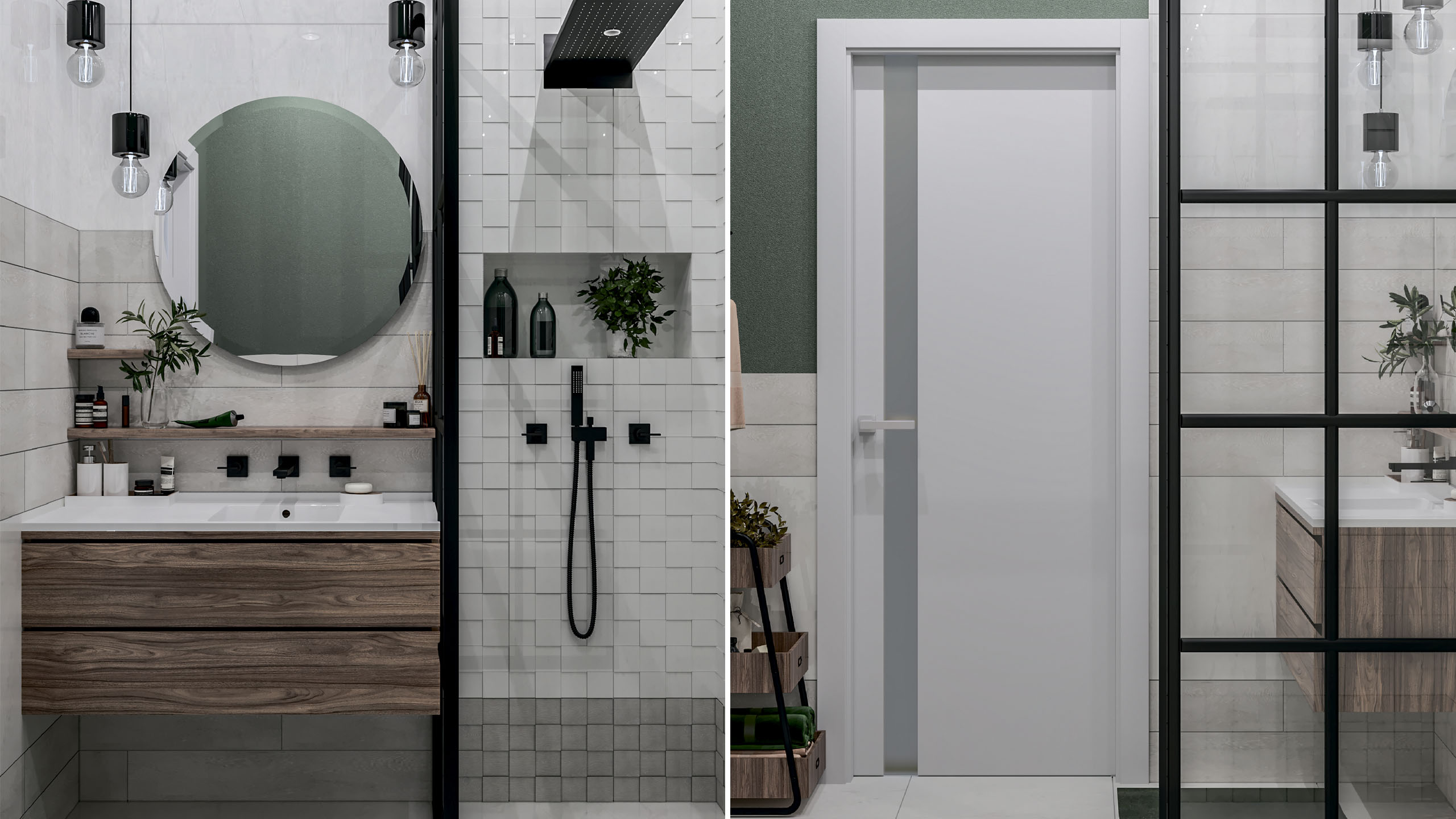 14 универсальных идей для ванной комнаты в оттенках серого