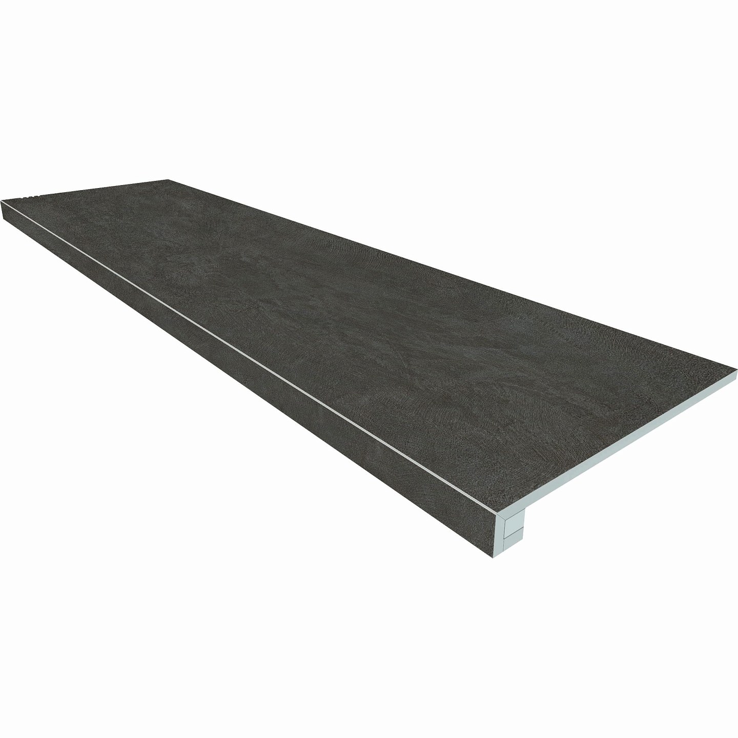 Комплект (Ступень SR07 (33x120x9) непол. (прямоугол. бортик) без насечек + Подступенок (14,5x120x9))