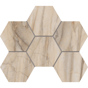 Мозаика BR01 Гексагон 25x28,5x9 непол.