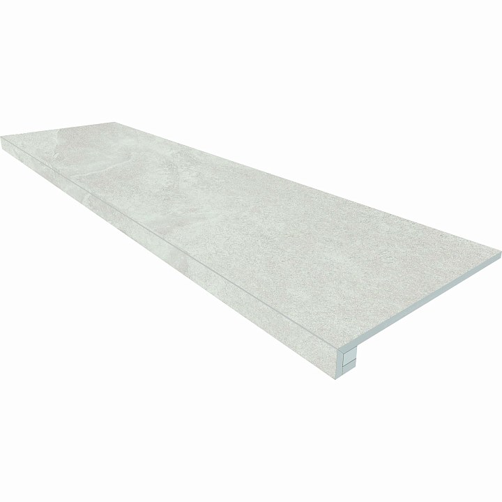 Комплект (Ступень TE00 (33x120x9) непол. (прямоугол. бортик) без насечек + Подступенок (14,5x120x9))