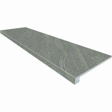 Комплект (Ступень GB02 (33x120x9) непол. (прямоугол. бортик) без насечек + Подступенок (14,5x120x9))