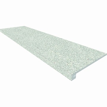 Комплект (Ступень CM01 (33x120x9) непол. (прямоугол. бортик) без насечек + Подступенок (14,5x120x9))
